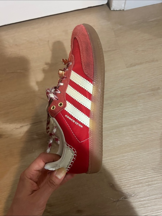 adidas Shoes - adidas Wales Bonner samba Red Suede & Canvas Sneakers